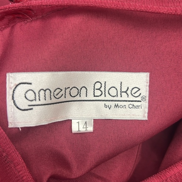 Carmen Blake by Mon Cheri beaded sleeveless fit and flare long Gown - Picture 9 of 11